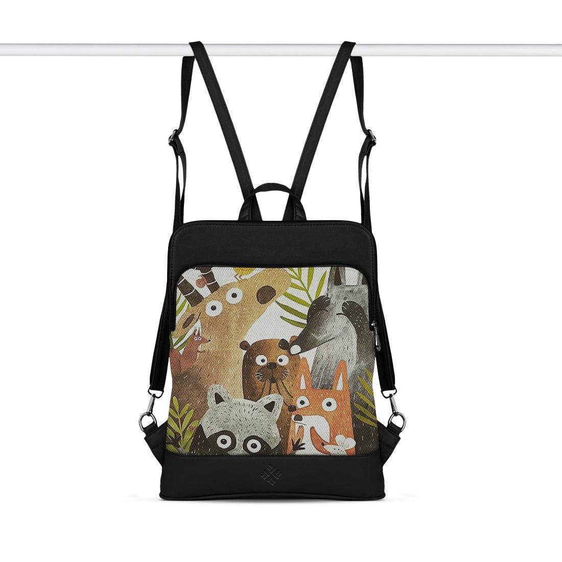 Black Laptop Backpack Cute Animals - CANVAEGYPT