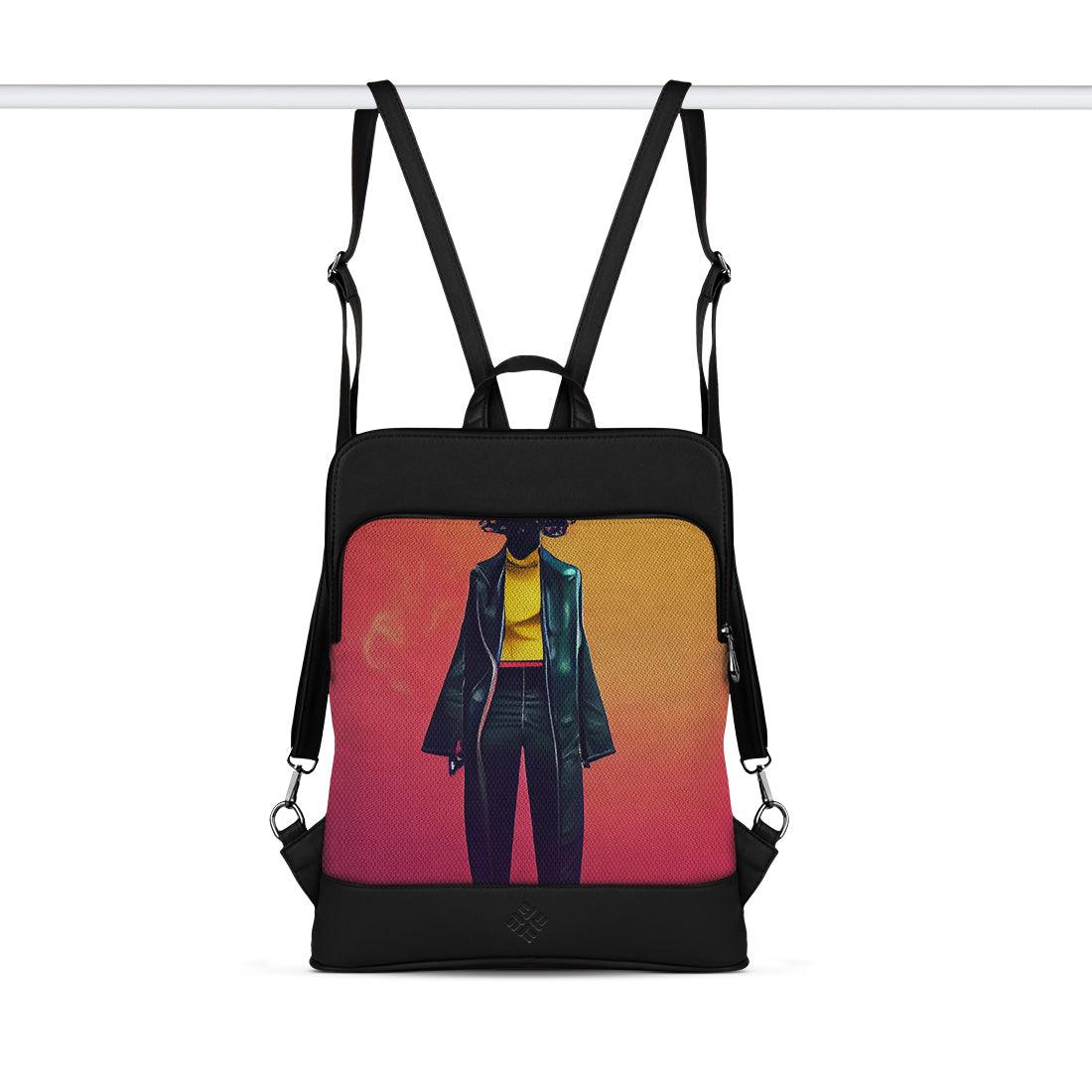Black Laptop Backpack Female Model - CANVAEGYPT