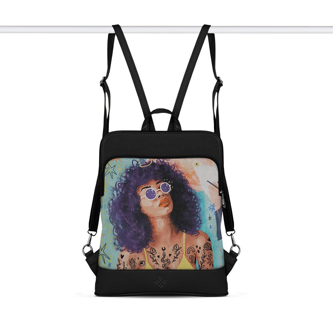 Black Laptop Backpack Flamingo Queen - CANVAEGYPT