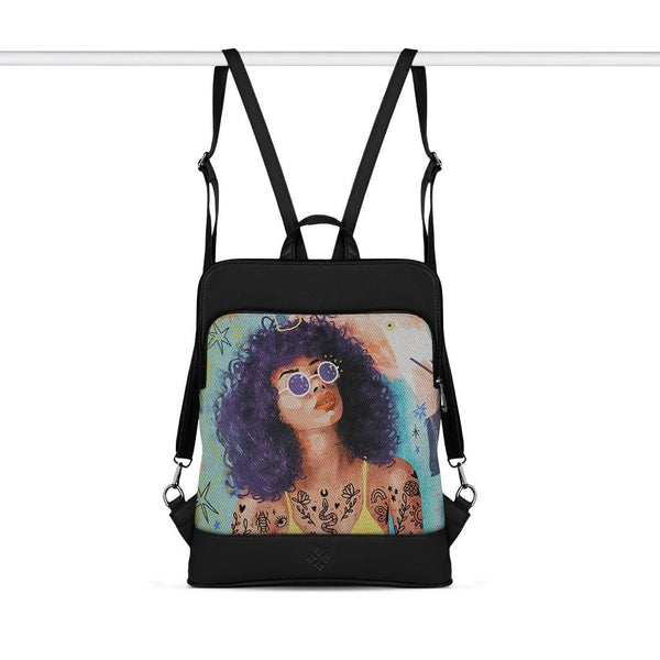 Black Laptop Backpack Flamingo Queen - CANVAEGYPT