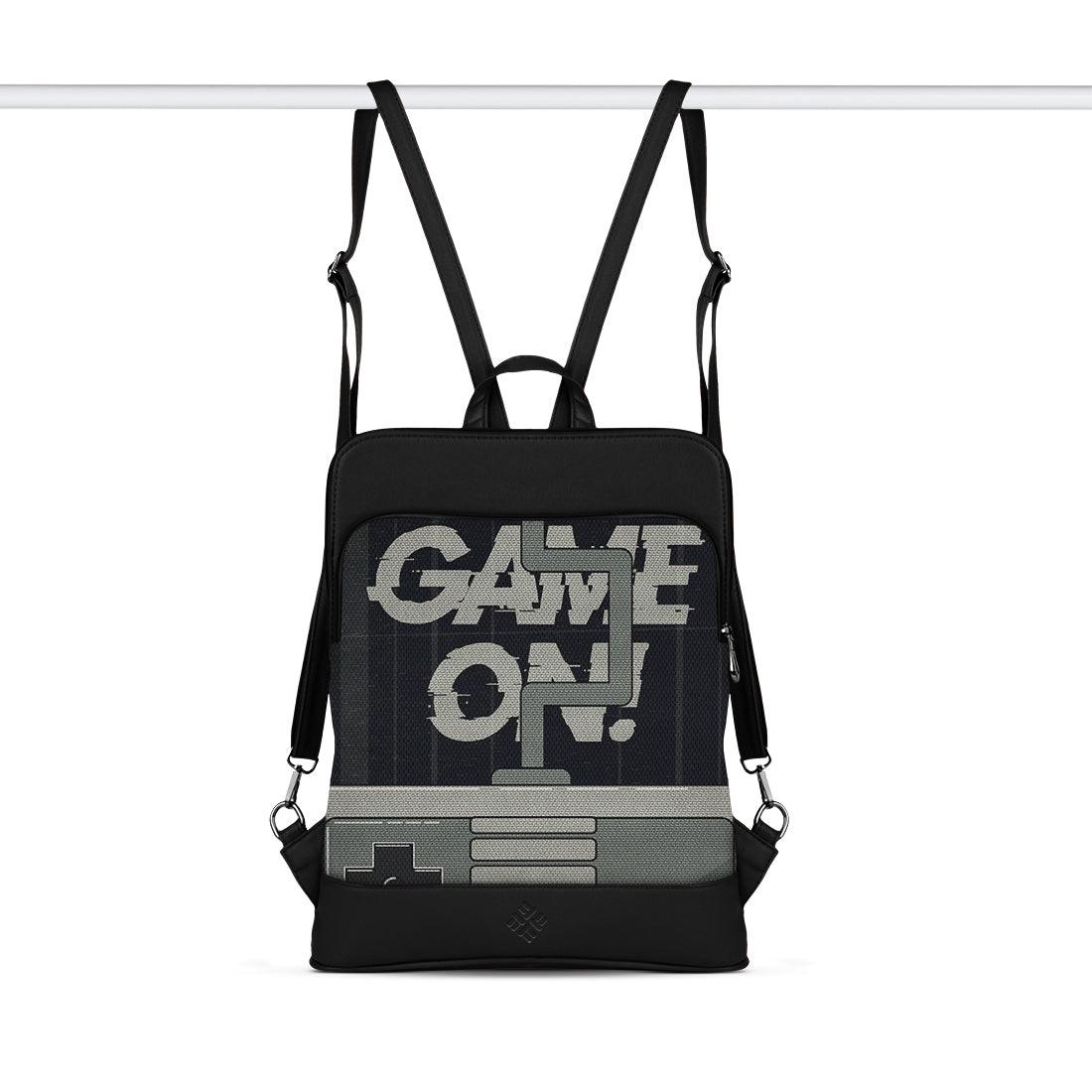 Black Laptop Backpack Game ON - CANVAEGYPT