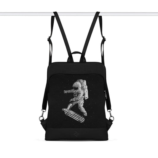Black Laptop Backpack KickFlip In Space - CANVAEGYPT
