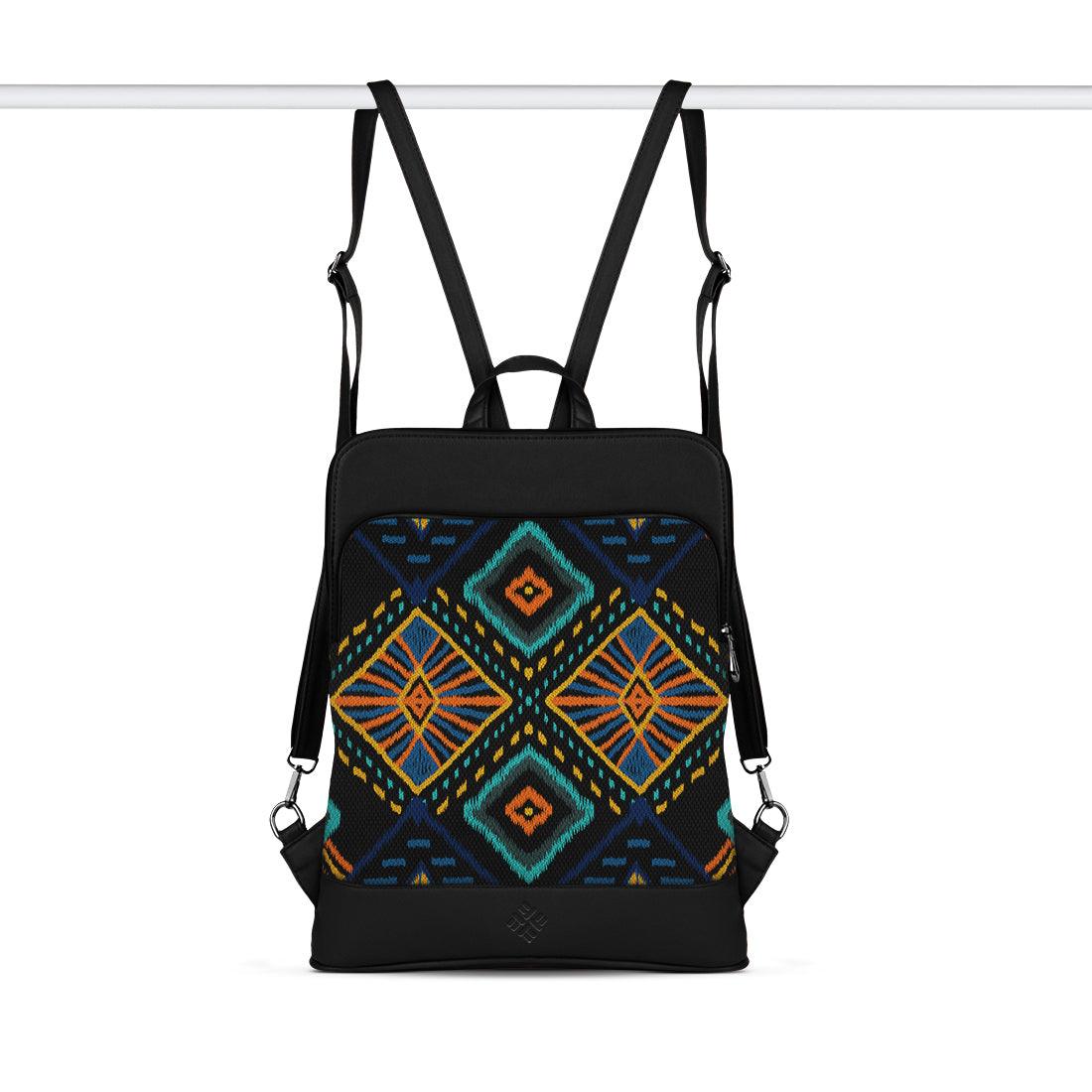 Black Laptop Backpack Lighten Linen - CANVAEGYPT