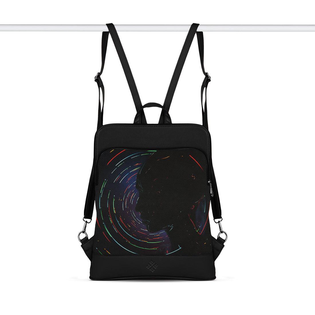 Black Laptop Backpack Neon Space - CANVAEGYPT