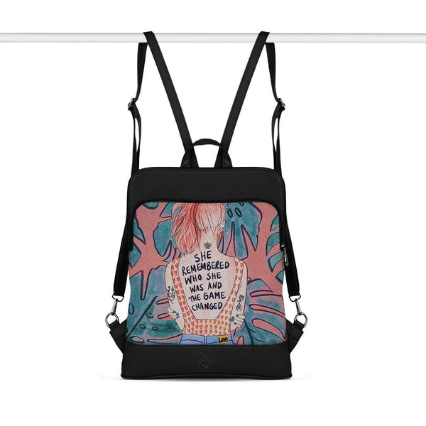 Black Laptop Backpack She Remembered - CANVAEGYPT