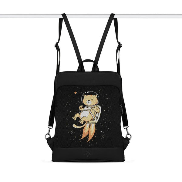 Black Laptop Backpack Space Adventure - CANVAEGYPT