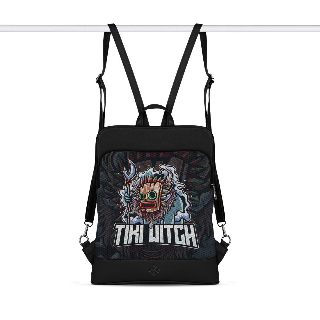 Black Laptop Backpack TIKI Witch - CANVAEGYPT