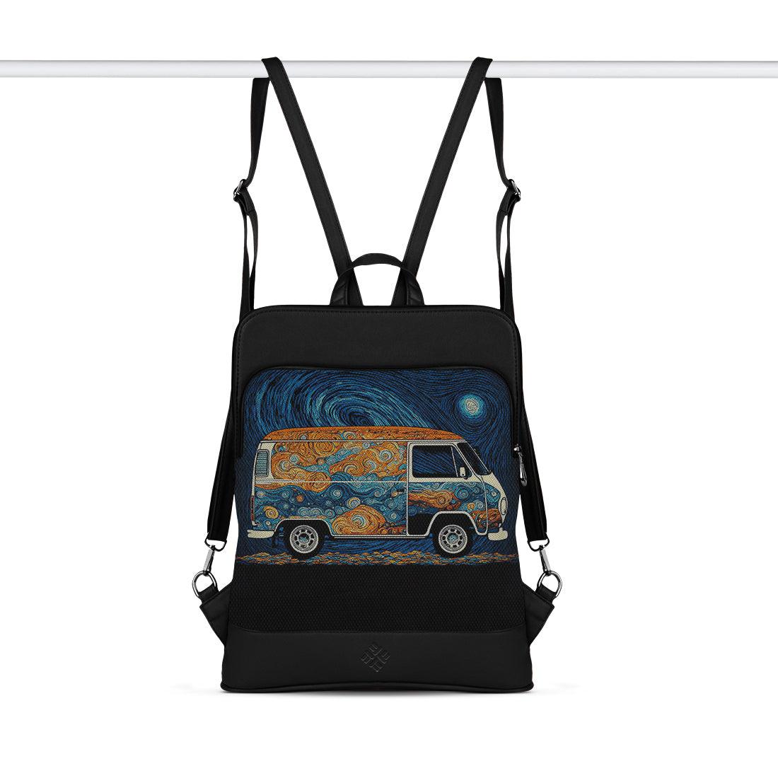 Black Laptop Backpack Van-Gogh - CANVAEGYPT