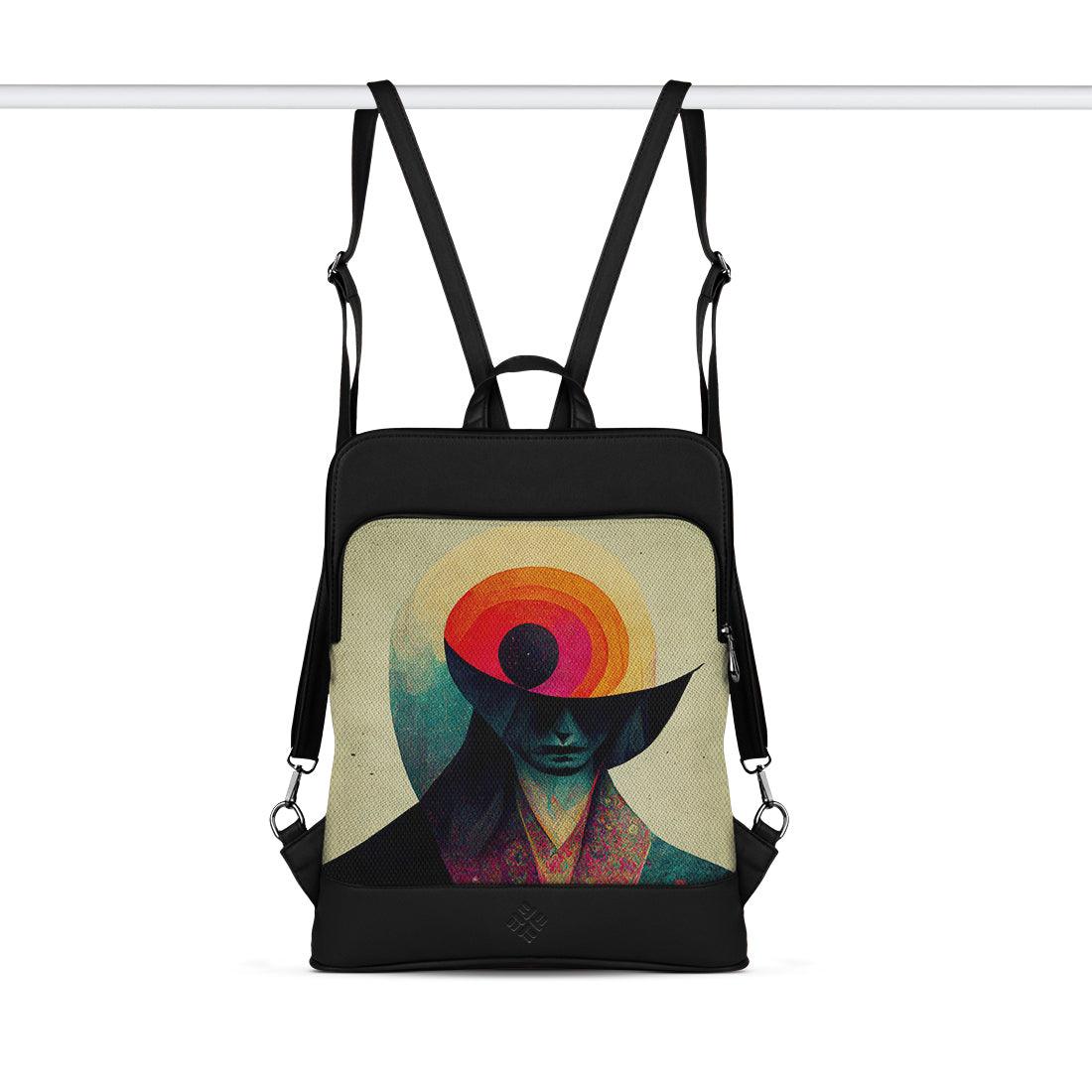 Black Laptop Backpack psychedelic - CANVAEGYPT