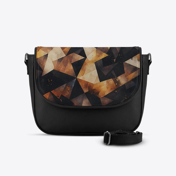 Black Messenger Crossbody Lava - CANVAEGYPT