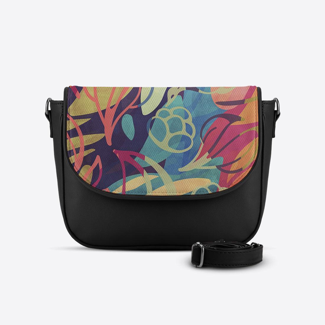 Black Messenger Crossbody Sea Herbs - CANVAEGYPT