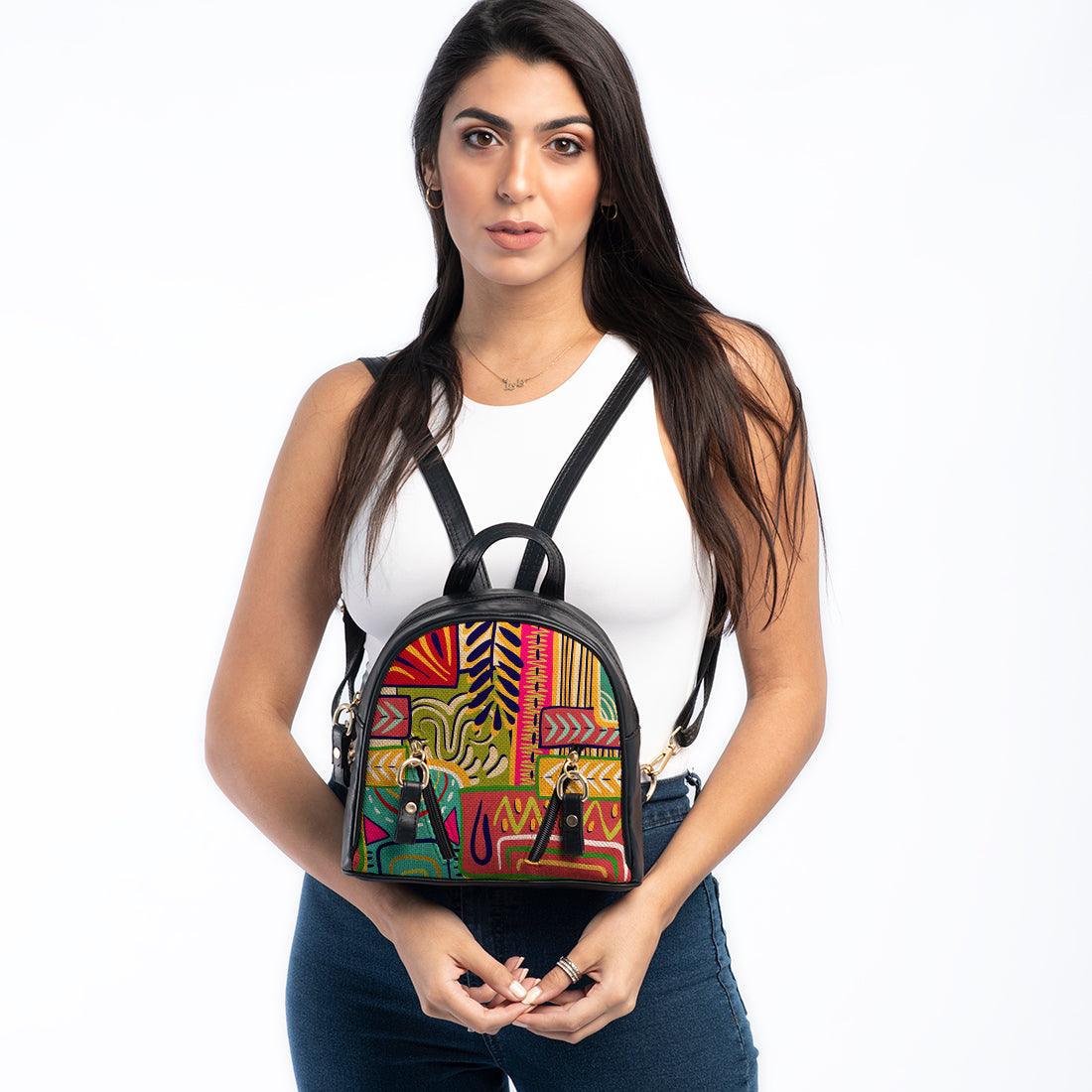 Black Mini Backpack Azly - CANVAEGYPT