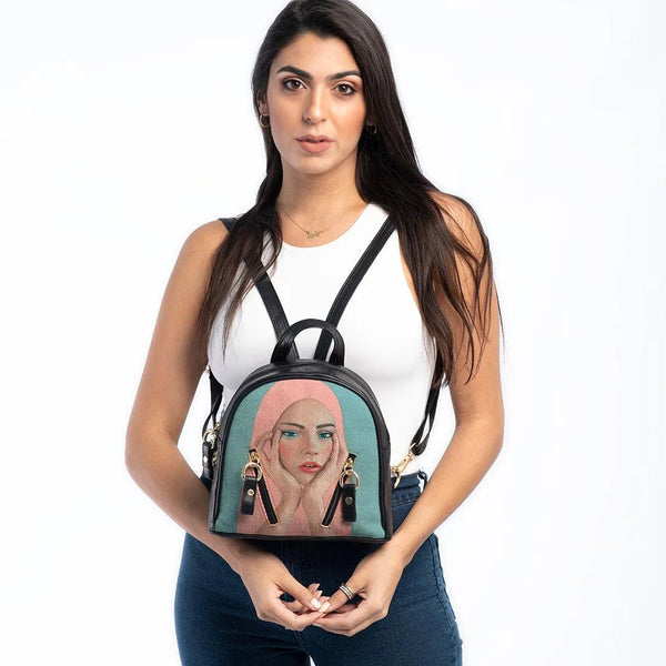 Black Mini Backpack Don't Judge - CANVAEGYPT