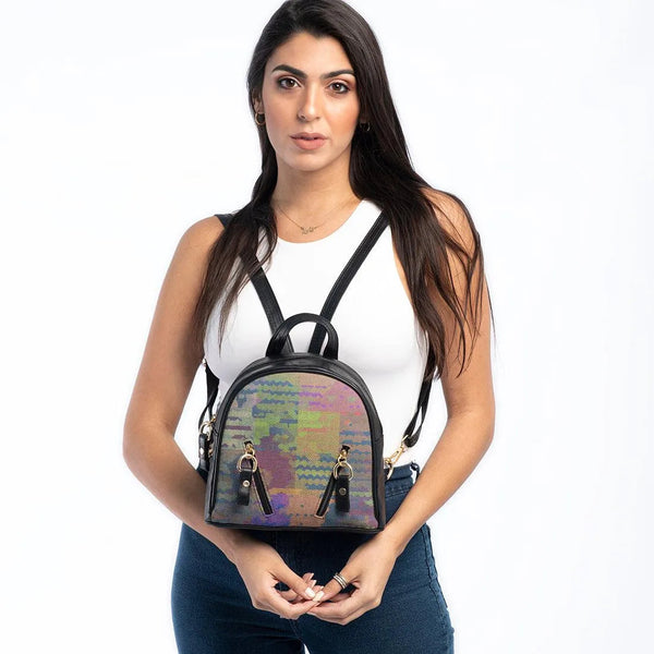 Black Mini Backpack Mess - CANVAEGYPT