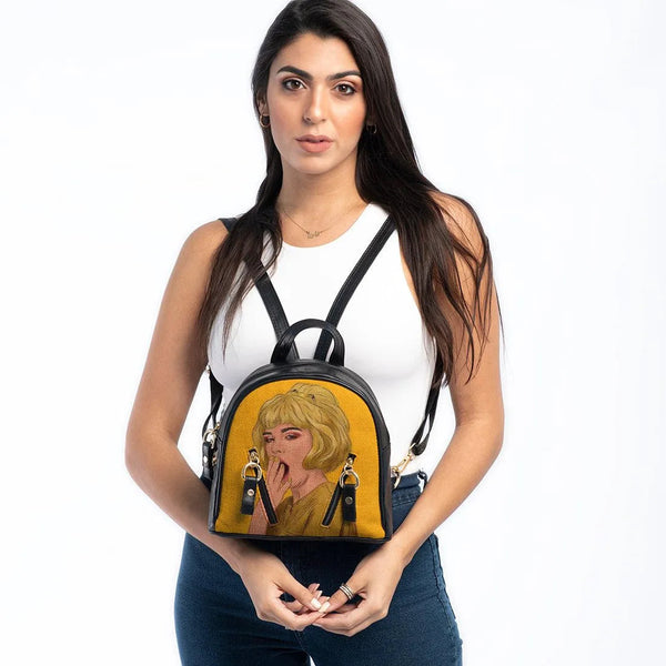 Black Mini Backpack Sleepy - CANVAEGYPT