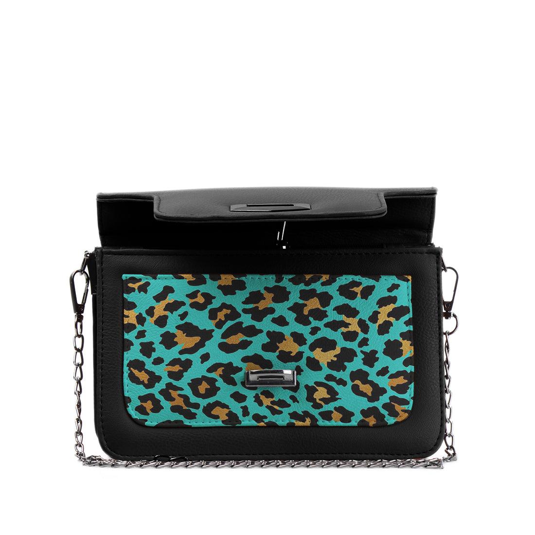 Black Mini Embossed Chain Bag Creative Skin - CANVAEGYPT