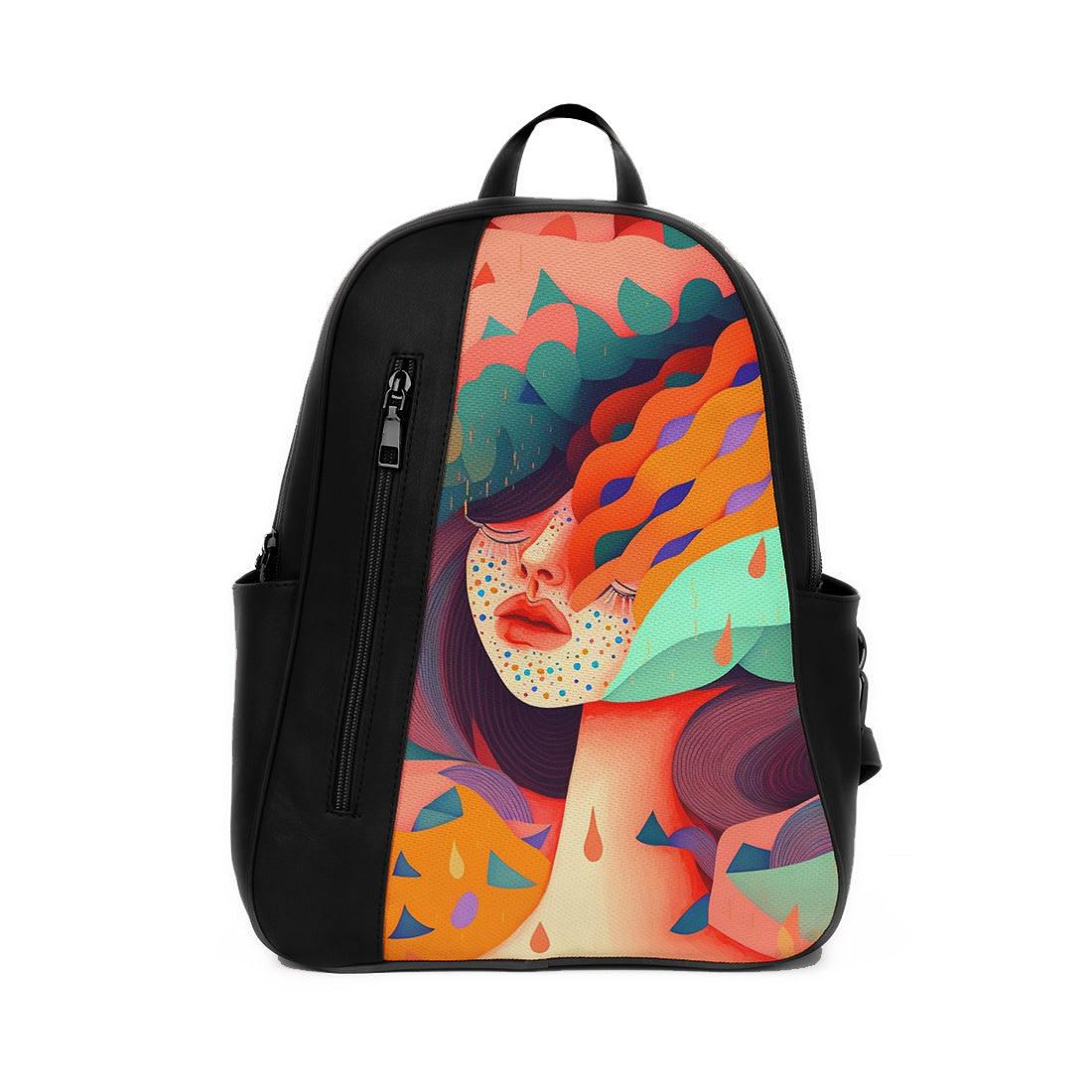 Black Mixed Backpack Colorful Toughts - CANVAEGYPT