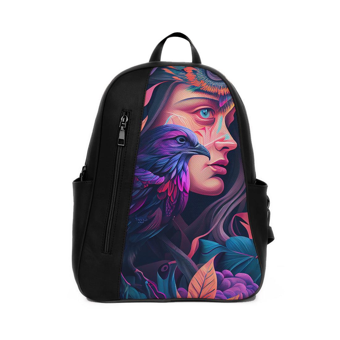 Black Mixed Backpack Power of jungle - CANVAEGYPT