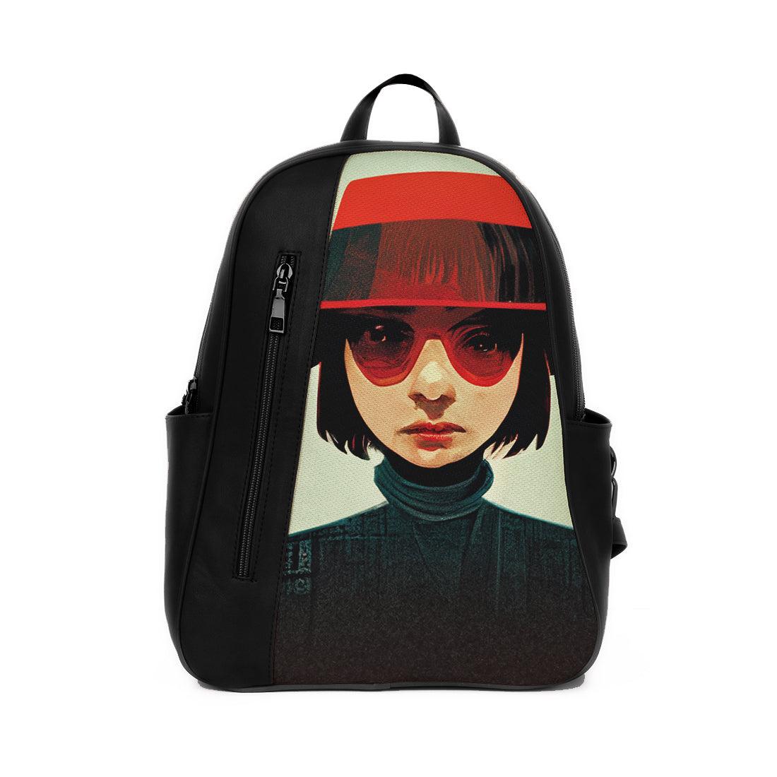 Black Mixed Backpack Red Hat - CANVAEGYPT