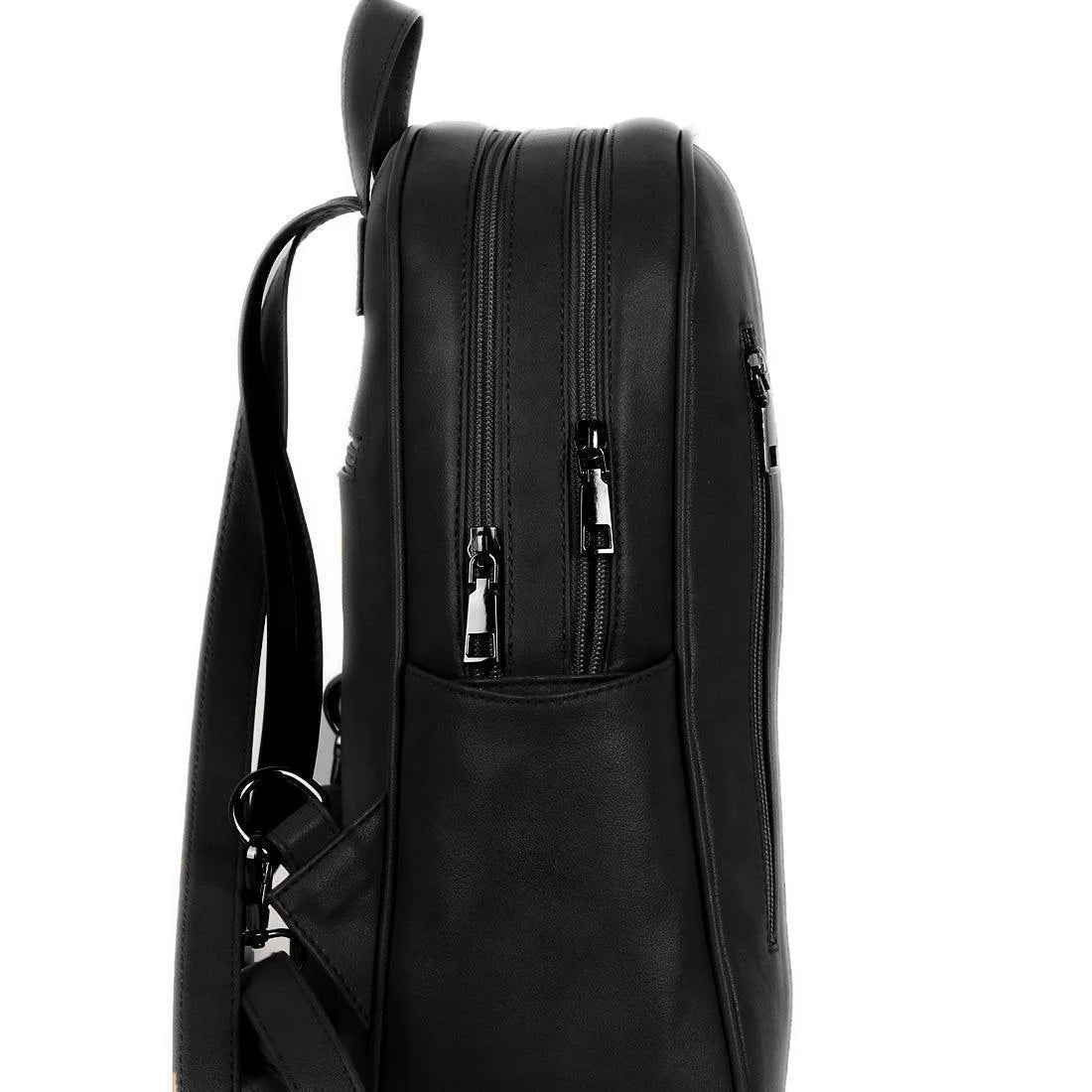 Black Mixed Backpack The other side - CANVAEGYPT