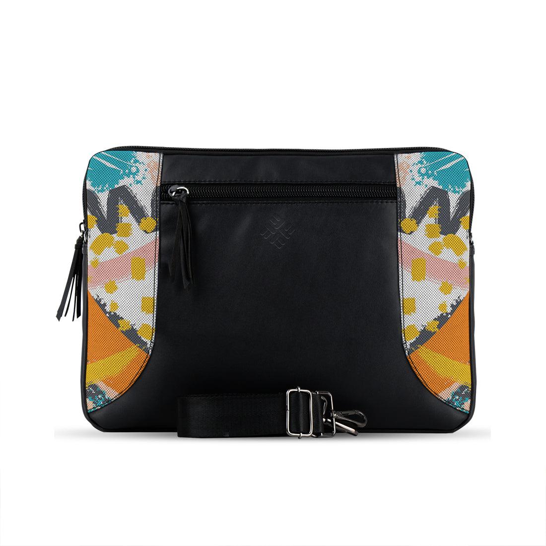 Black Mixed Laptop Sleeve Art - CANVAEGYPT