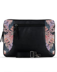 Black Mixed Laptop Sleeve Floral Abstract