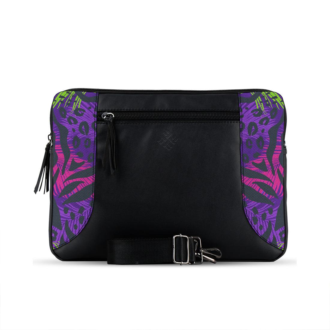 Black Mixed Laptop Sleeve Purple Skin - CANVAEGYPT