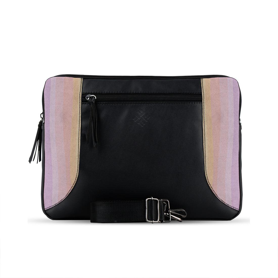 Black Mixed Laptop Sleeve Purples - CANVAEGYPT