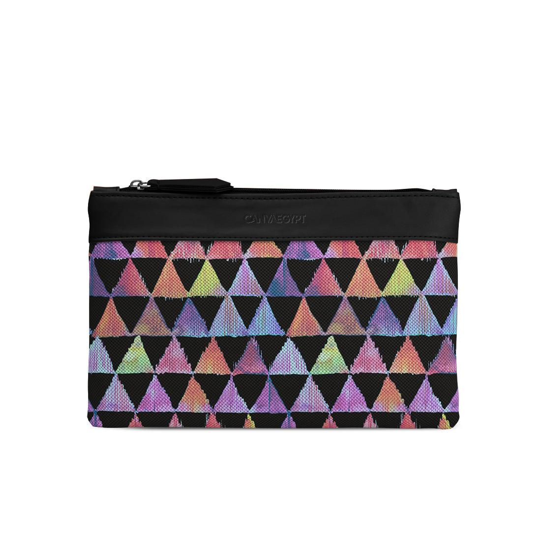 Black Mixed Pouches Rainbow triangles - CANVAEGYPT