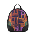 Black O Mini Backpacks African Pattern