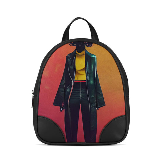 Black O Mini Backpacks Black Model - CANVAEGYPT