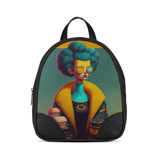 Black O Mini Backpacks Burger Guard - CANVAEGYPT