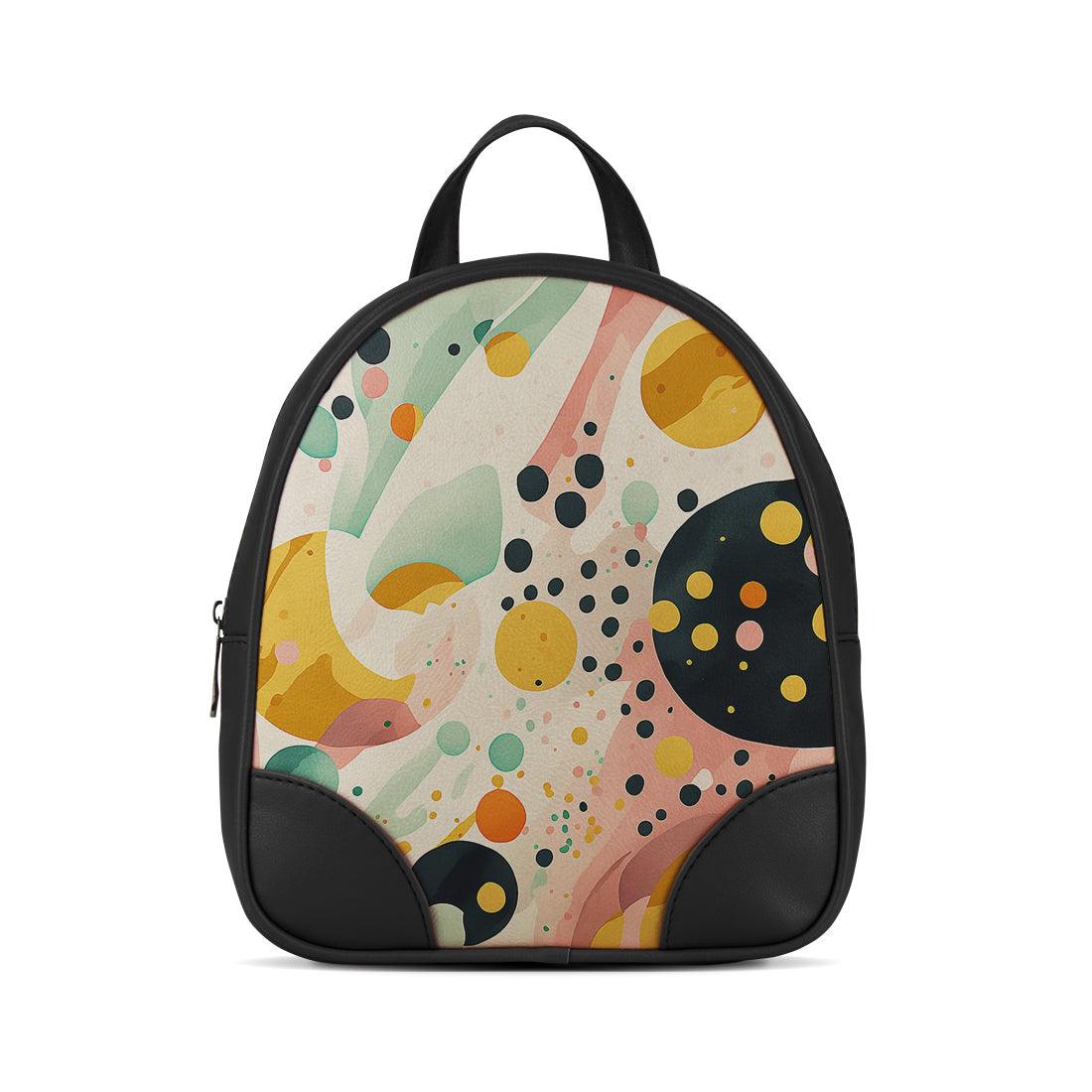 Black O Mini Backpacks Dots - CANVAEGYPT
