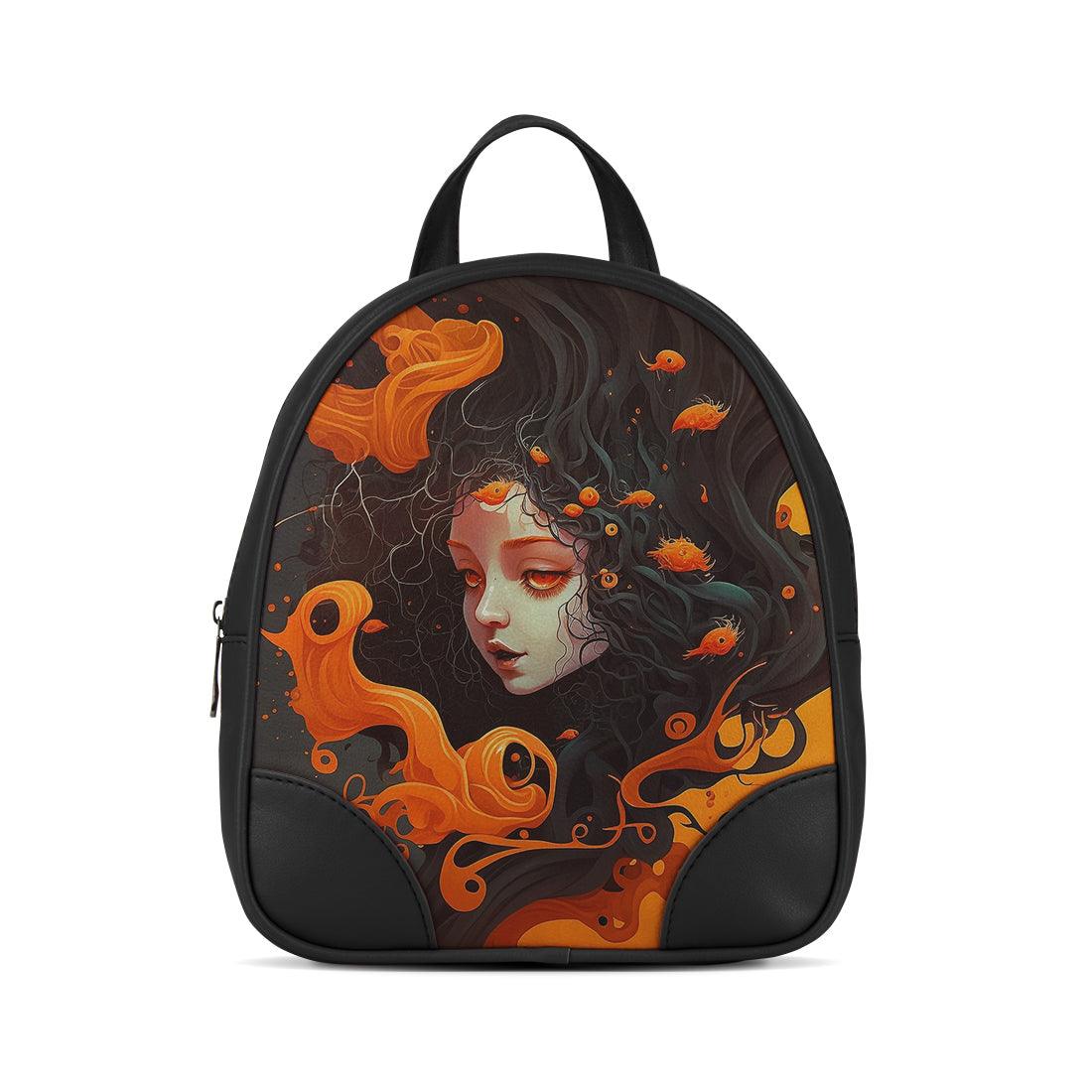 Black O Mini Backpacks Lava Lady - CANVAEGYPT