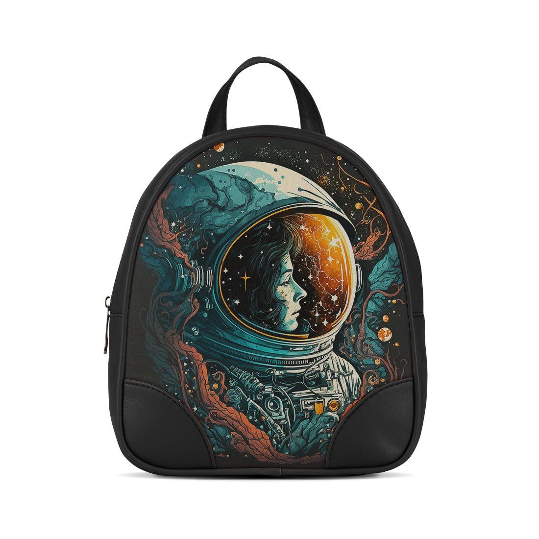 Black O Mini Backpacks Lonely Astronaut - CANVAEGYPT