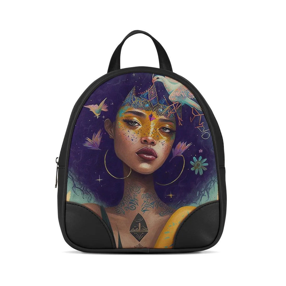 Black O Mini Backpacks Queen - CANVAEGYPT