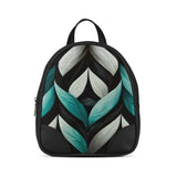 Black O Mini Backpacks Teal Pattern - CANVAEGYPT
