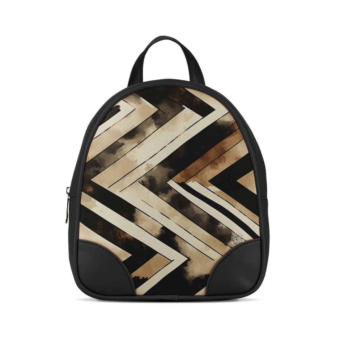 Black O Mini Backpacks Zig Zag - CANVAEGYPT