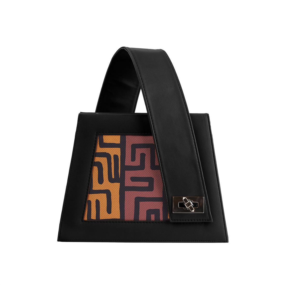 Black One Handed Bag African Tribal - CANVAEGYPT