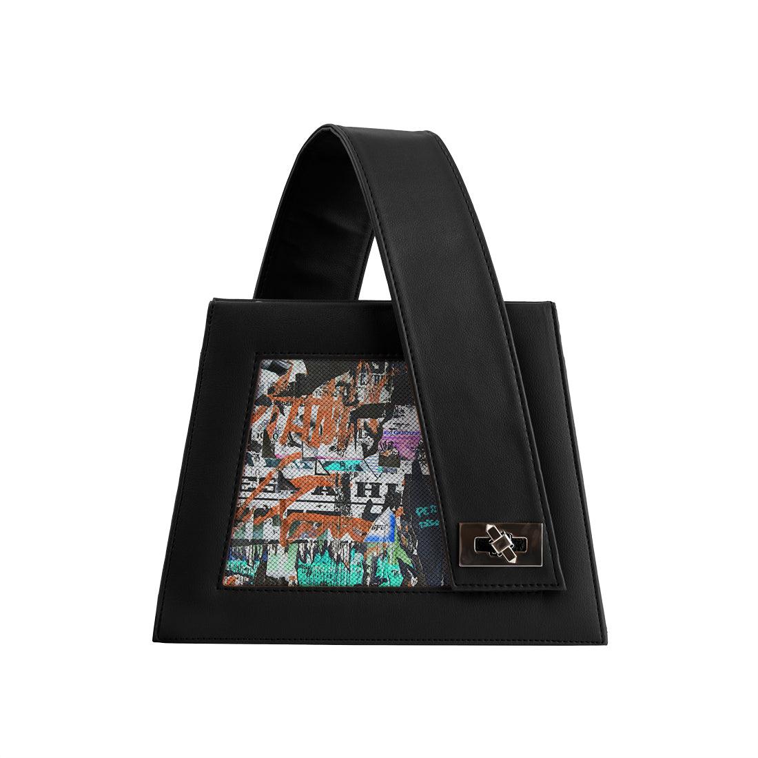 Black One Handed Bag Full Wall - CANVAEGYPT