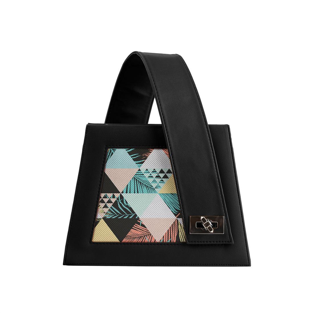 Black One Handed Bag Summer Triangles - CANVAEGYPT