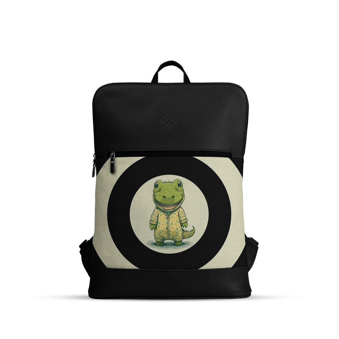 Black Orbit Laptop Backpack Crocodile - CANVAEGYPT