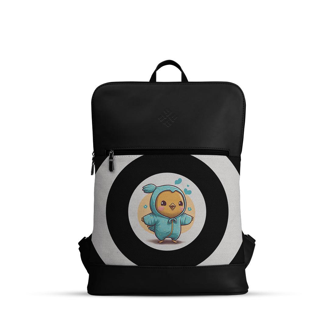 Black Orbit Laptop Backpack Cute Bird - CANVAEGYPT