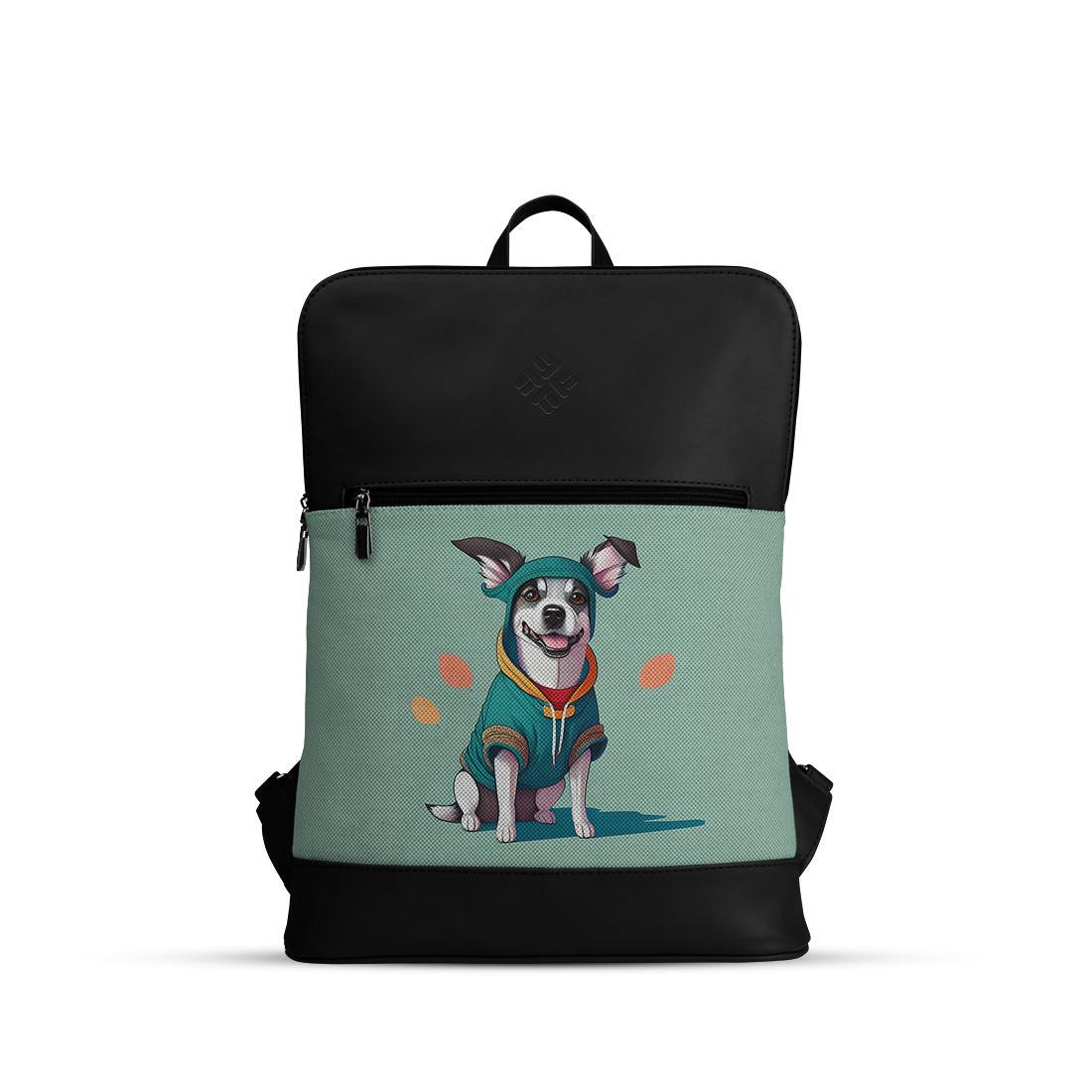 Black Orbit Laptop Backpack Dog Hoodie - CANVAEGYPT