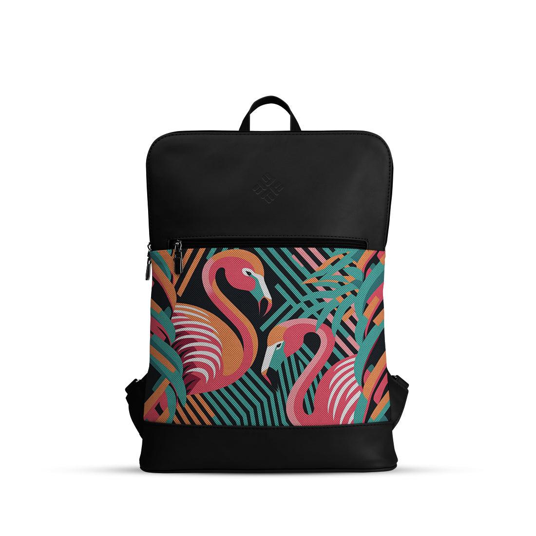 Black Orbit Laptop Backpack Flamingos & Arrows - CANVAEGYPT