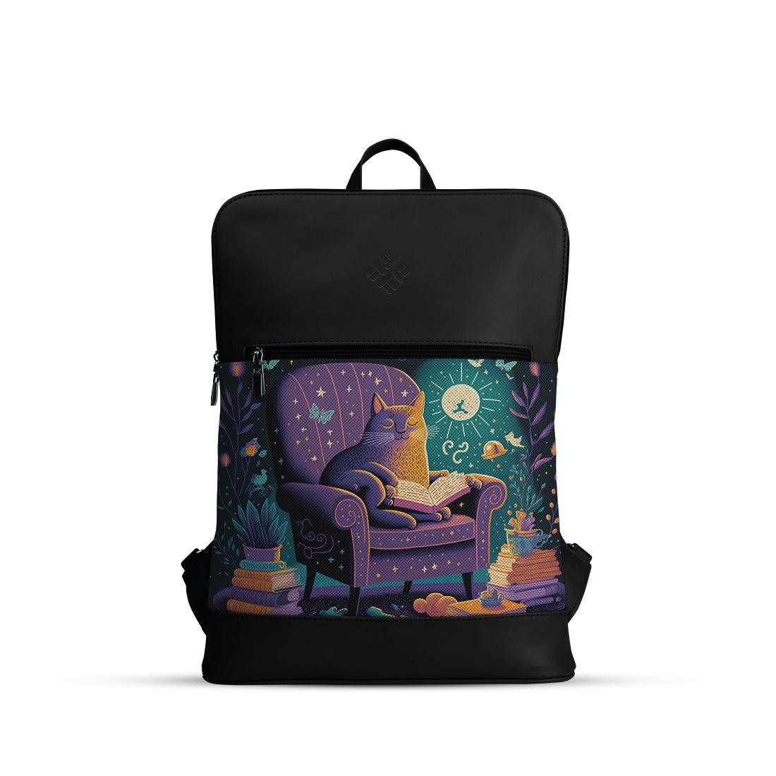 Black Orbit Laptop Backpack Kitty - CANVAEGYPT