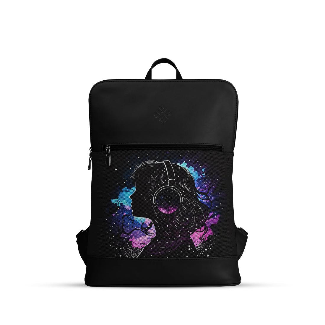 Black Orbit Laptop Backpack Music - CANVAEGYPT