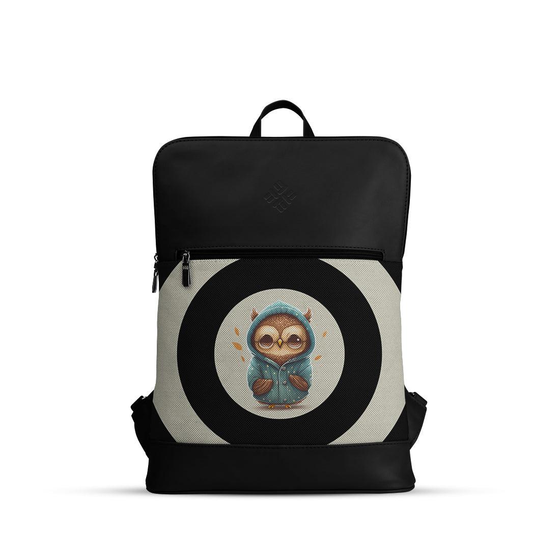 Black Orbit Laptop Backpack Owl - CANVAEGYPT