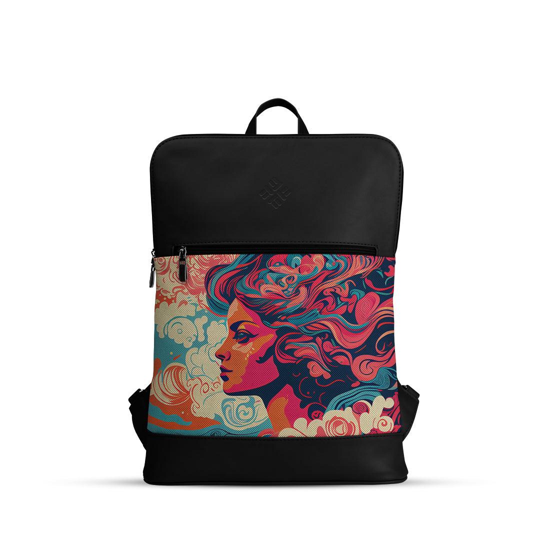 Black Orbit Laptop Backpack Queen - CANVAEGYPT