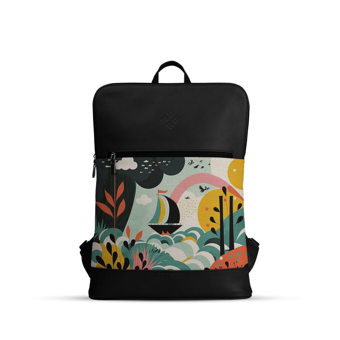 Black Orbit Laptop Backpack Simple - CANVAEGYPT